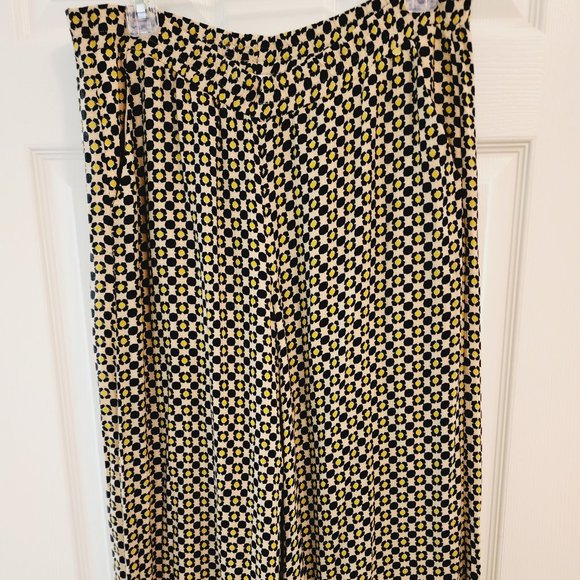 Harilyn by Anthropologie Wide Leg Geo Palazzo Print Pants Size XS - Picture 8 of 11